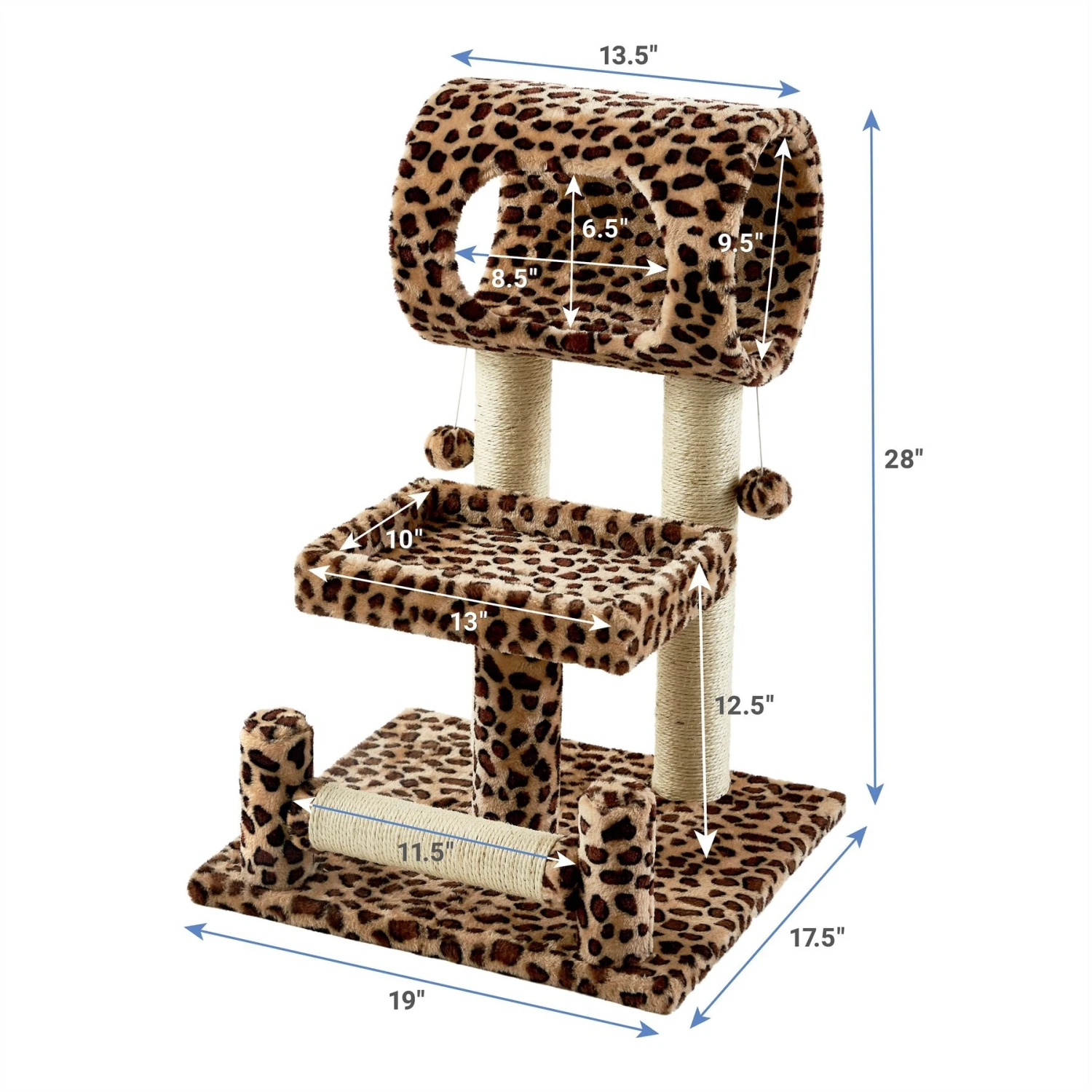 Frisco 28-in Faux Fur Cat Tree - Image 2