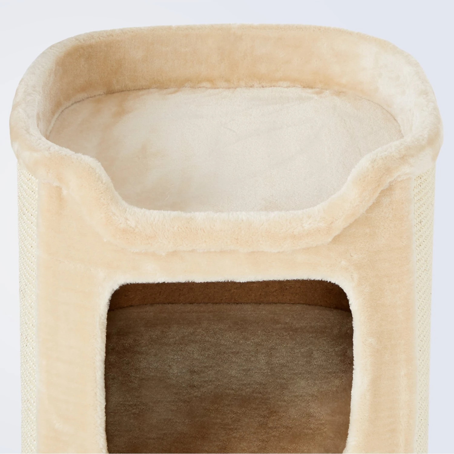Frisco 24-in 2-Story Faux Fur Cat Condo - Image 3