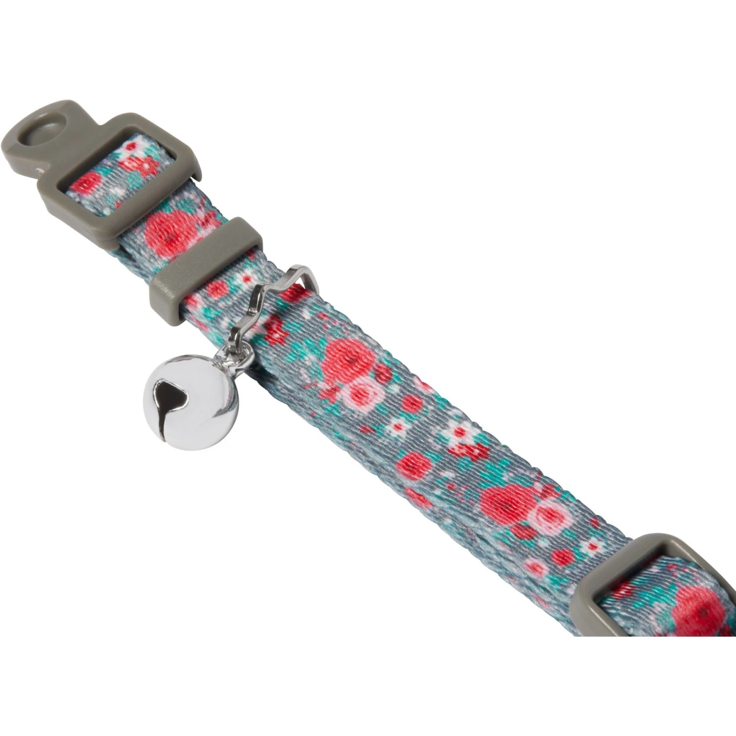 Frisco Rose Polyester Breakaway Cat Collar With Bell - Image 3