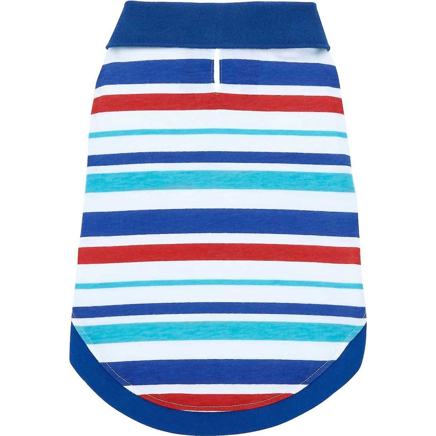 Frisco Striped Dog & Cat Polo Shirt, Red & Blue - Image 4