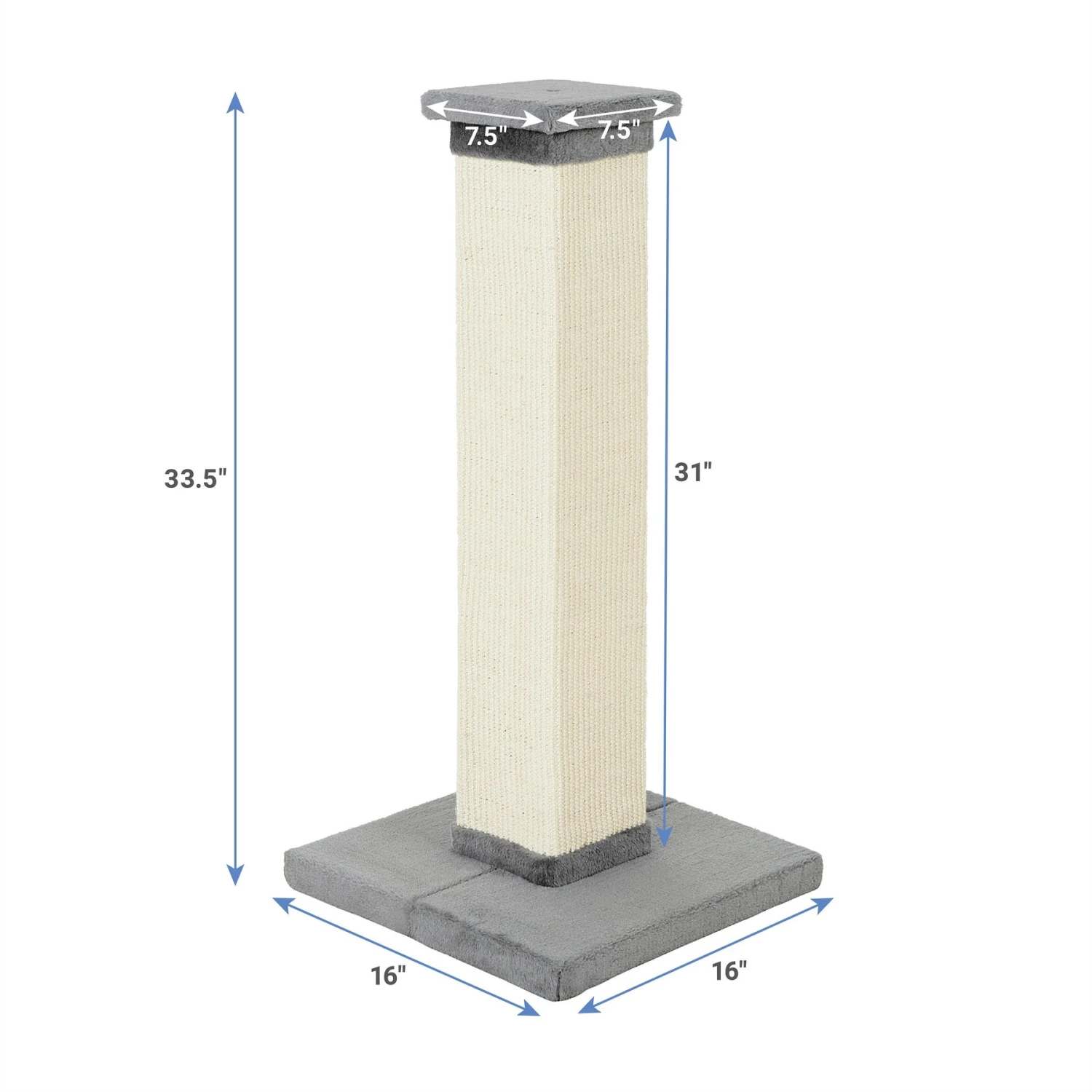 Frisco 33.5-in Sisal Cat Scratching Post - Image 2