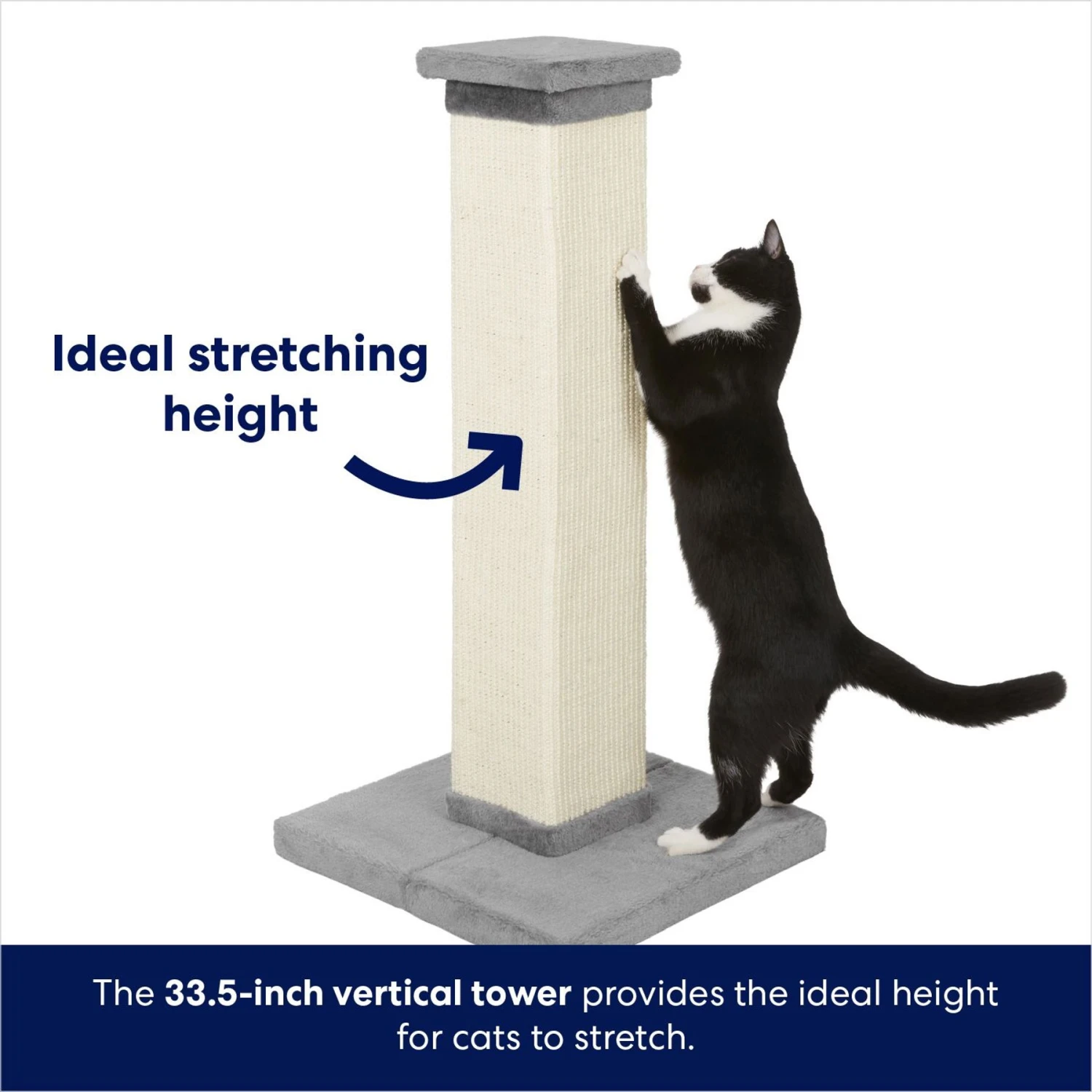 Frisco 33.5-in Sisal Cat Scratching Post - Image 3