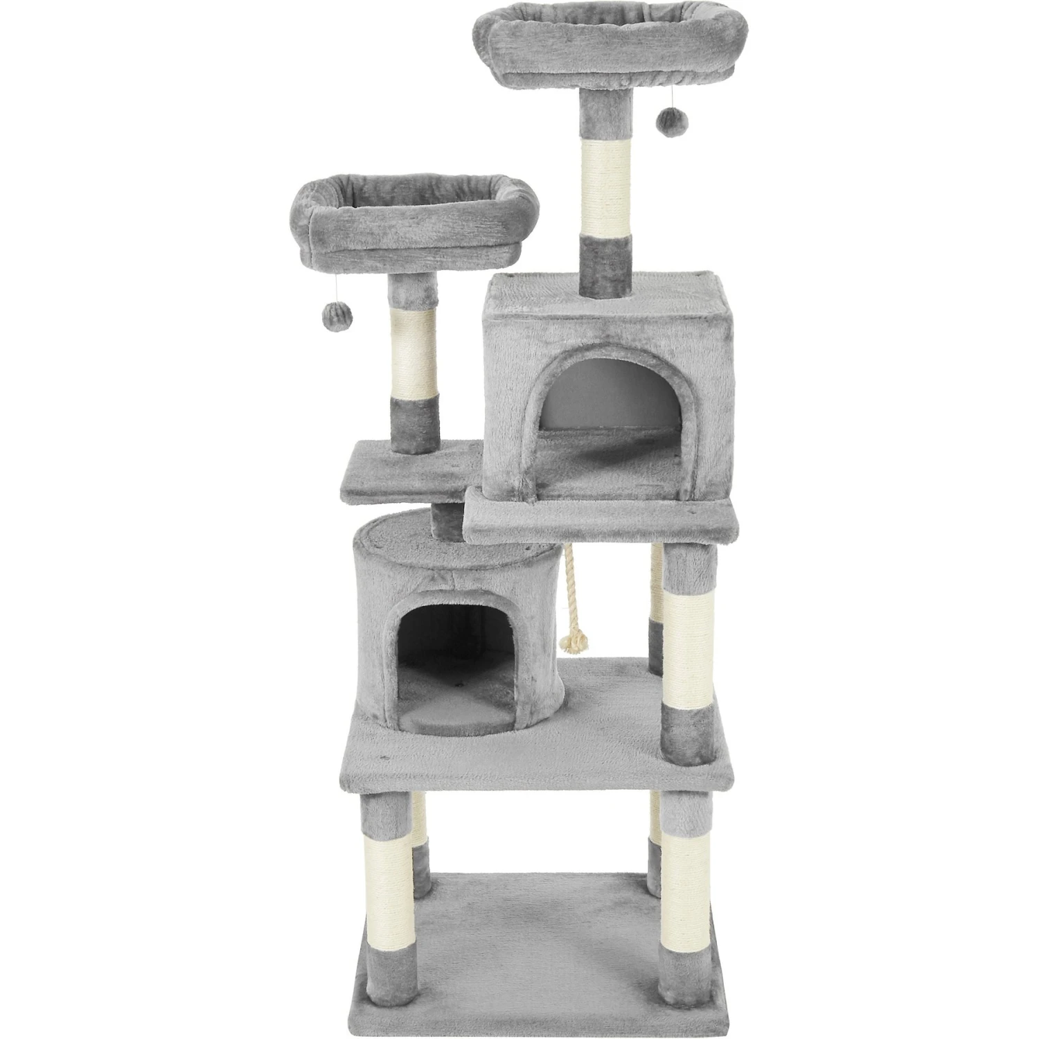 Frisco 61-in Faux Fur Cat Tree & Condo - Image 5