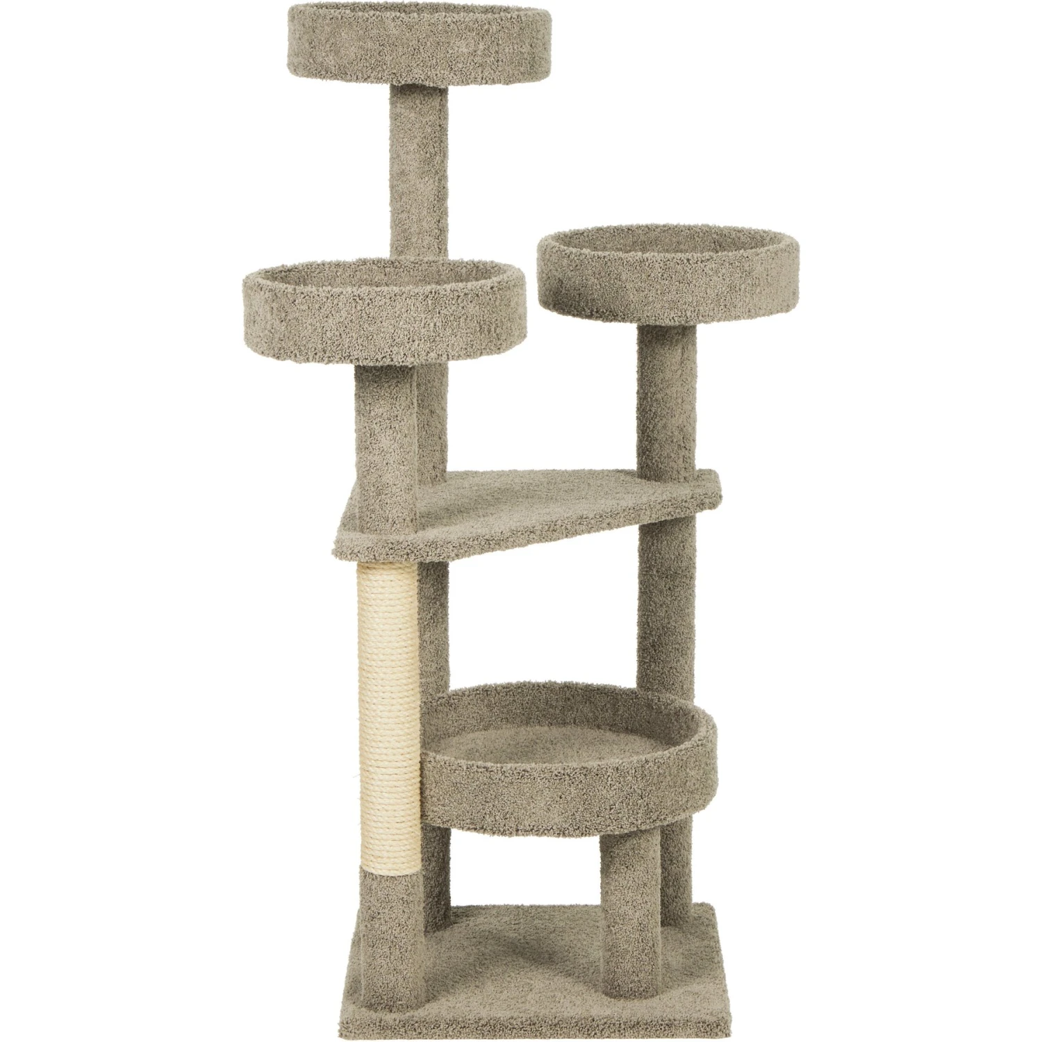 Frisco 65-in Real Carpet Scratch And Lounge Cat Tree - Image 3