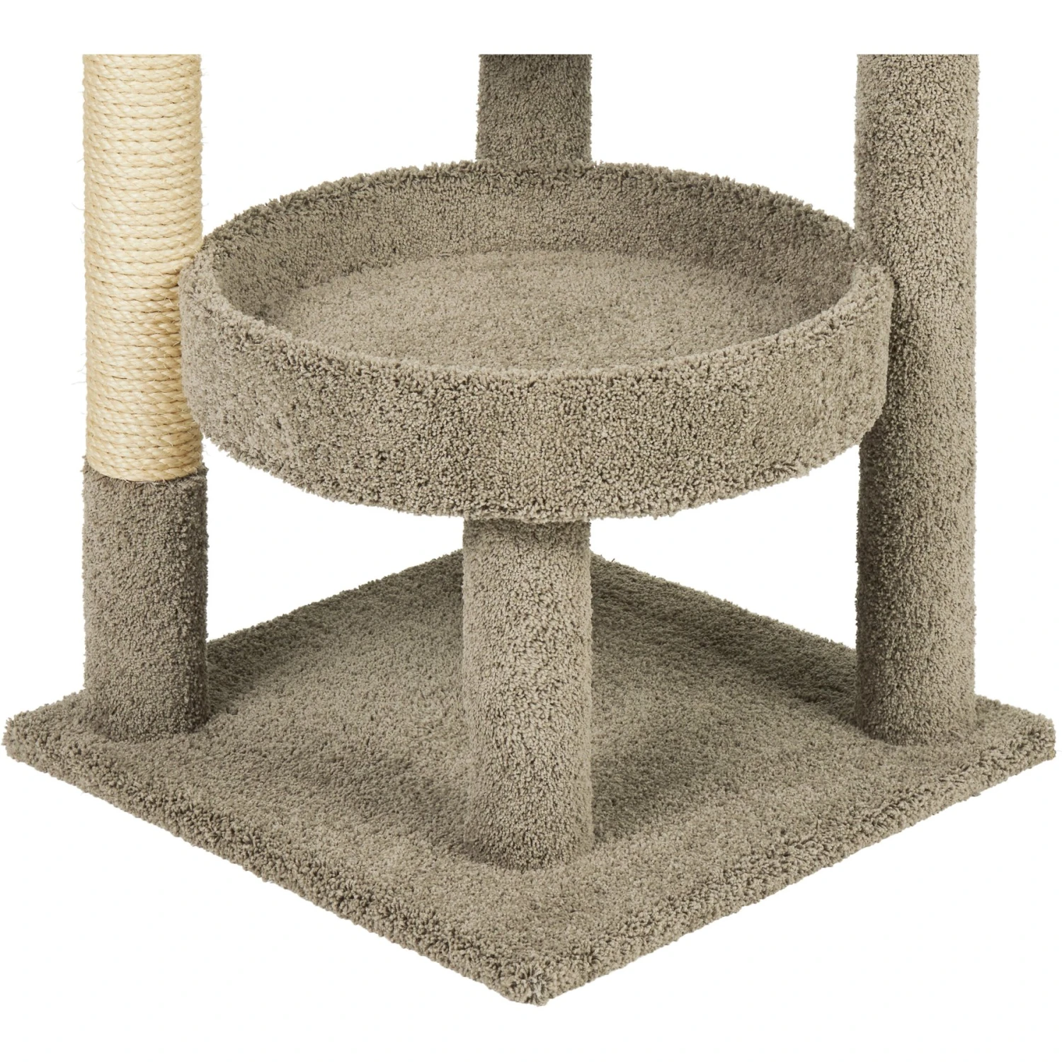 Frisco 65-in Real Carpet Scratch And Lounge Cat Tree - Image 5