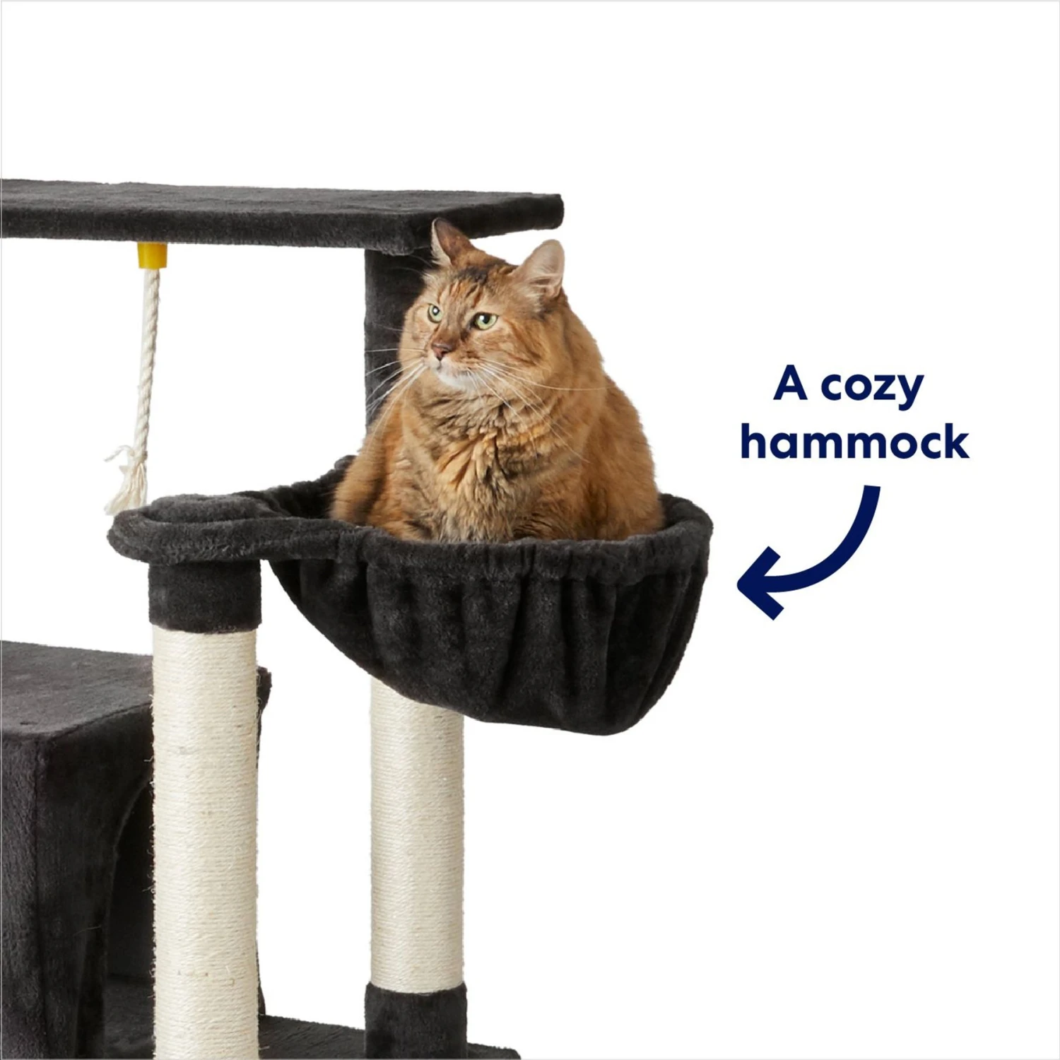 Frisco 66-in Cat Tree With Bed, Condo, Lounge Basket & Top Perch - Image 3
