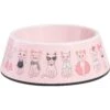 Frisco Pink Cute Cats Melamine Bowl