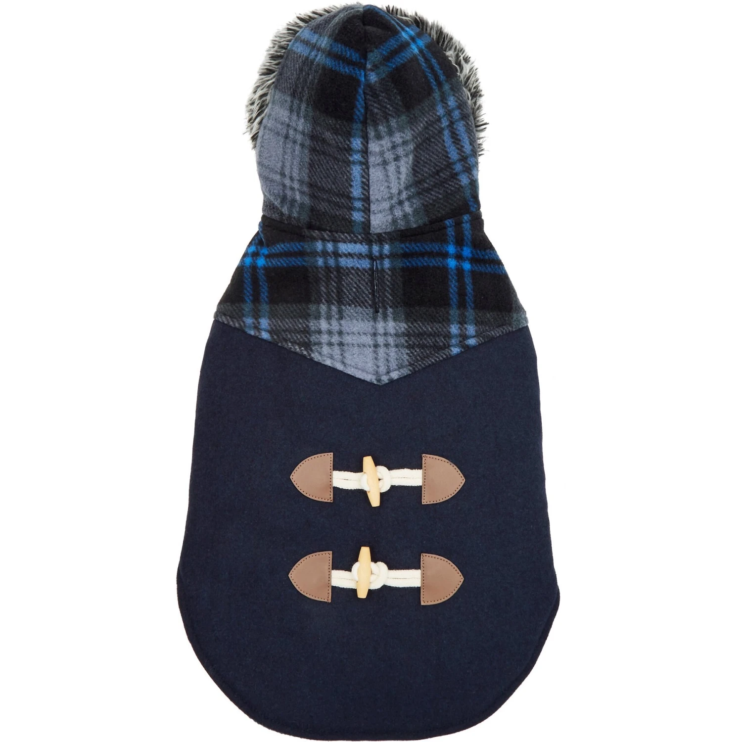 Frisco Plaid Hooded Insulated Dog & Cat Peacoat - Image 5