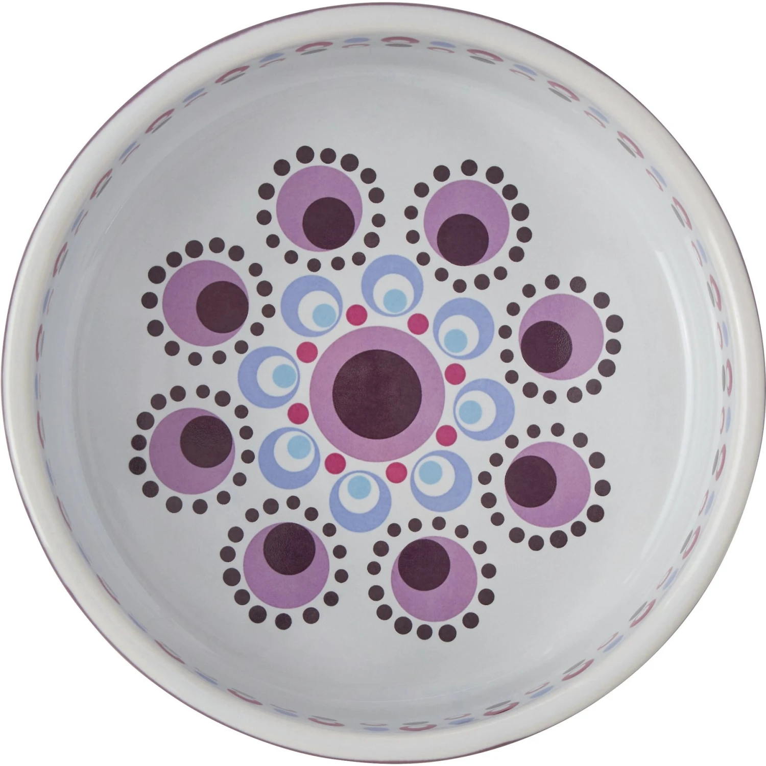Frisco Kaleidoscope Pattern Non-skid Ceramic Dog & Cat Bowl - Image 5