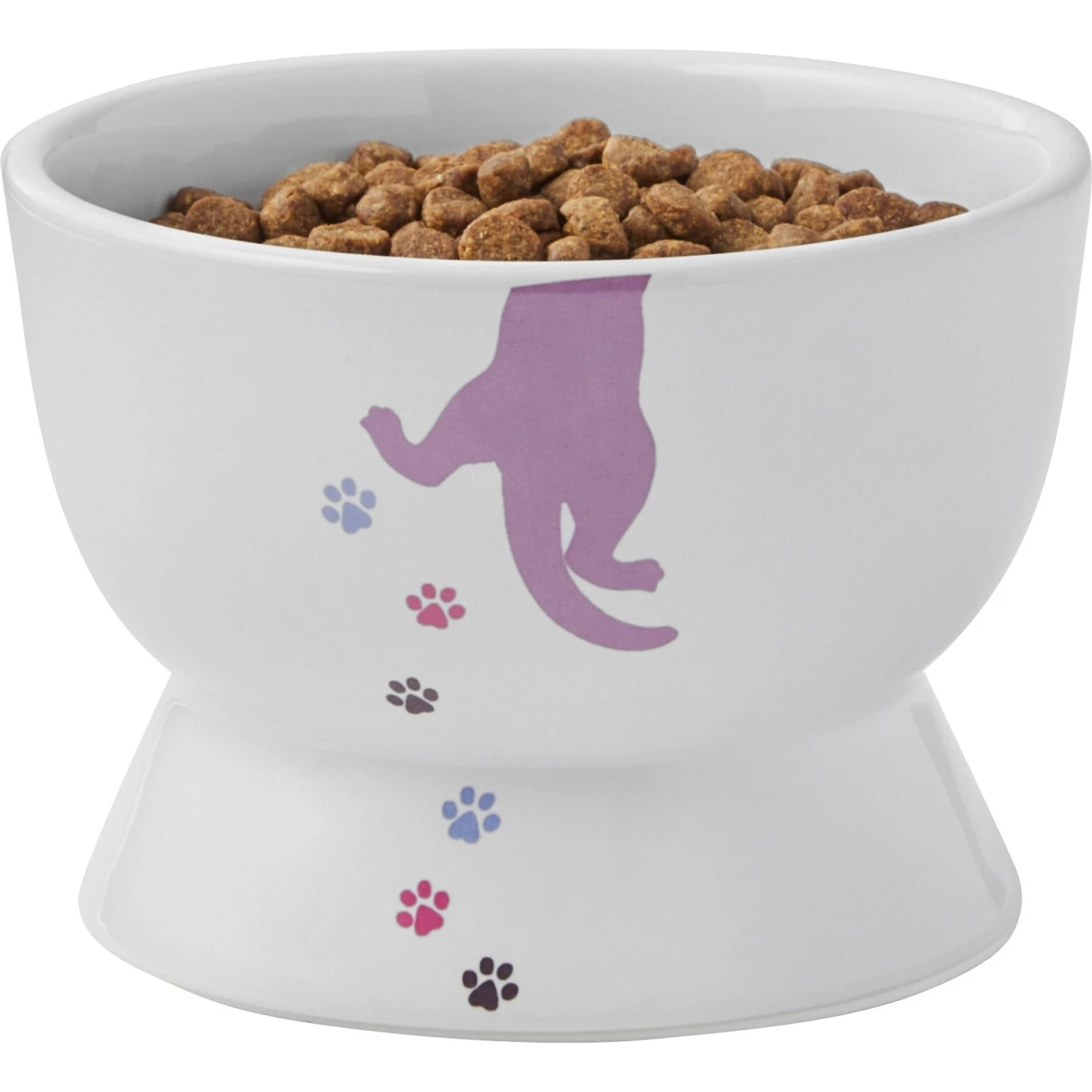 Frisco Cat Print Non-skid Elevated Ceramic Cat Bowl, Short - Image 6