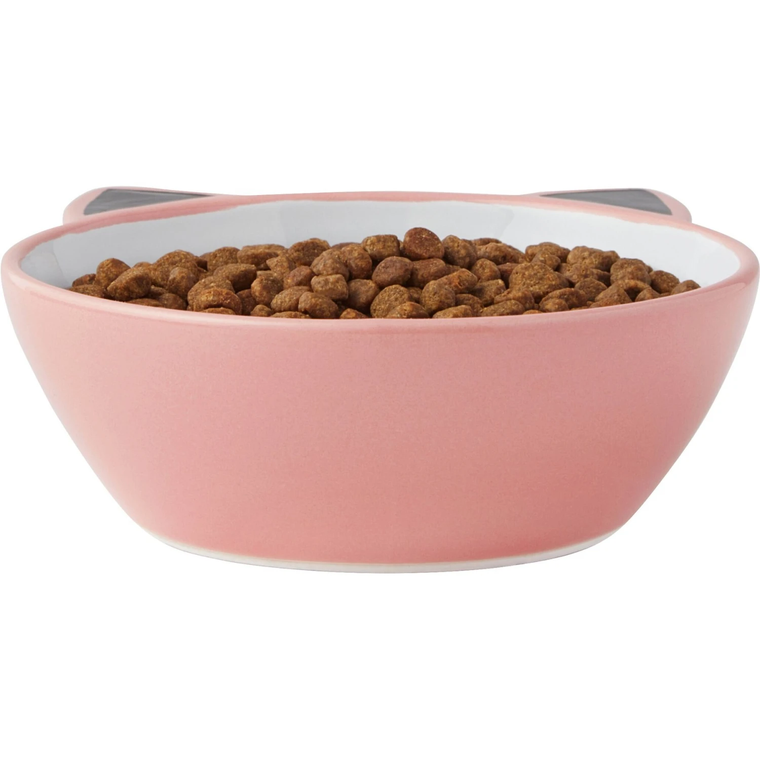 Frisco Cat Face Non-skid Ceramic Cat Bowl, Pink - Image 4