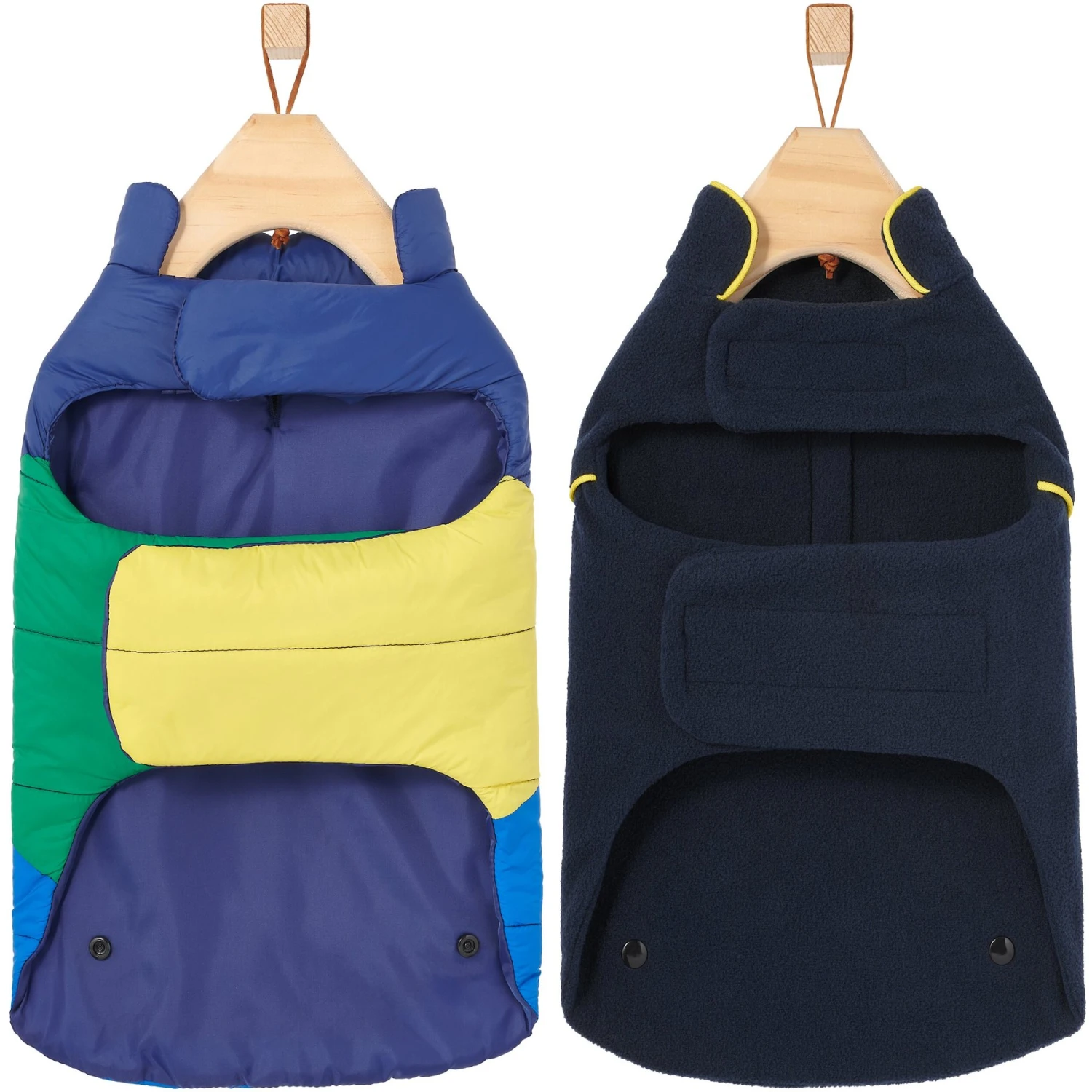 Frisco Mediumweight Colorblock 2-in-1 Dog & Cat Fleece Coat - Image 5