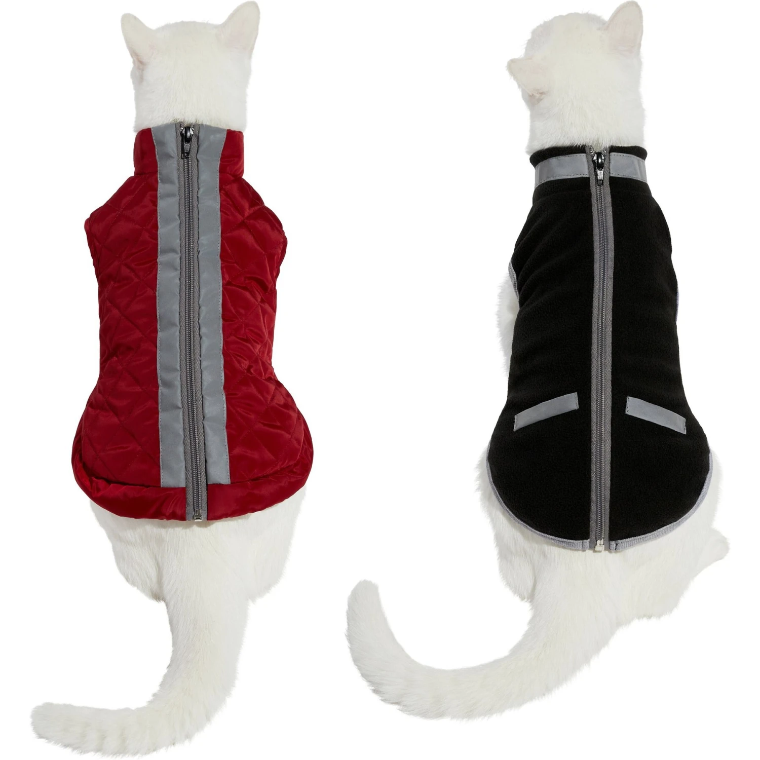 Frisco Mediumweight Reflective 2-in-1 Dog & Cat Fleece Coat - Image 3