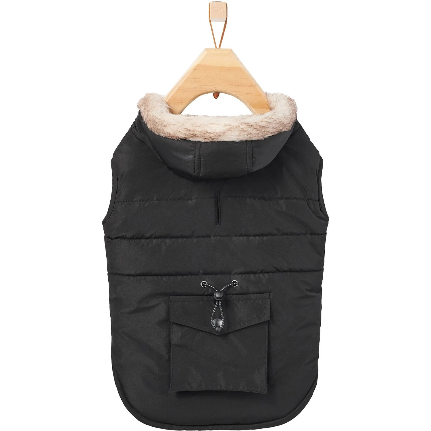 Frisco Mid-Heavyweight Cinching Insulated Dog & Cat Parka, Black/Red Plaid - Image 4