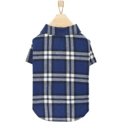 Frisco Navy Plaid Dog & Cat Flannel Shirt