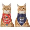 Frisco Santa's Favorite & Cheers To The New Year Dog & Cat Reversible Bandana