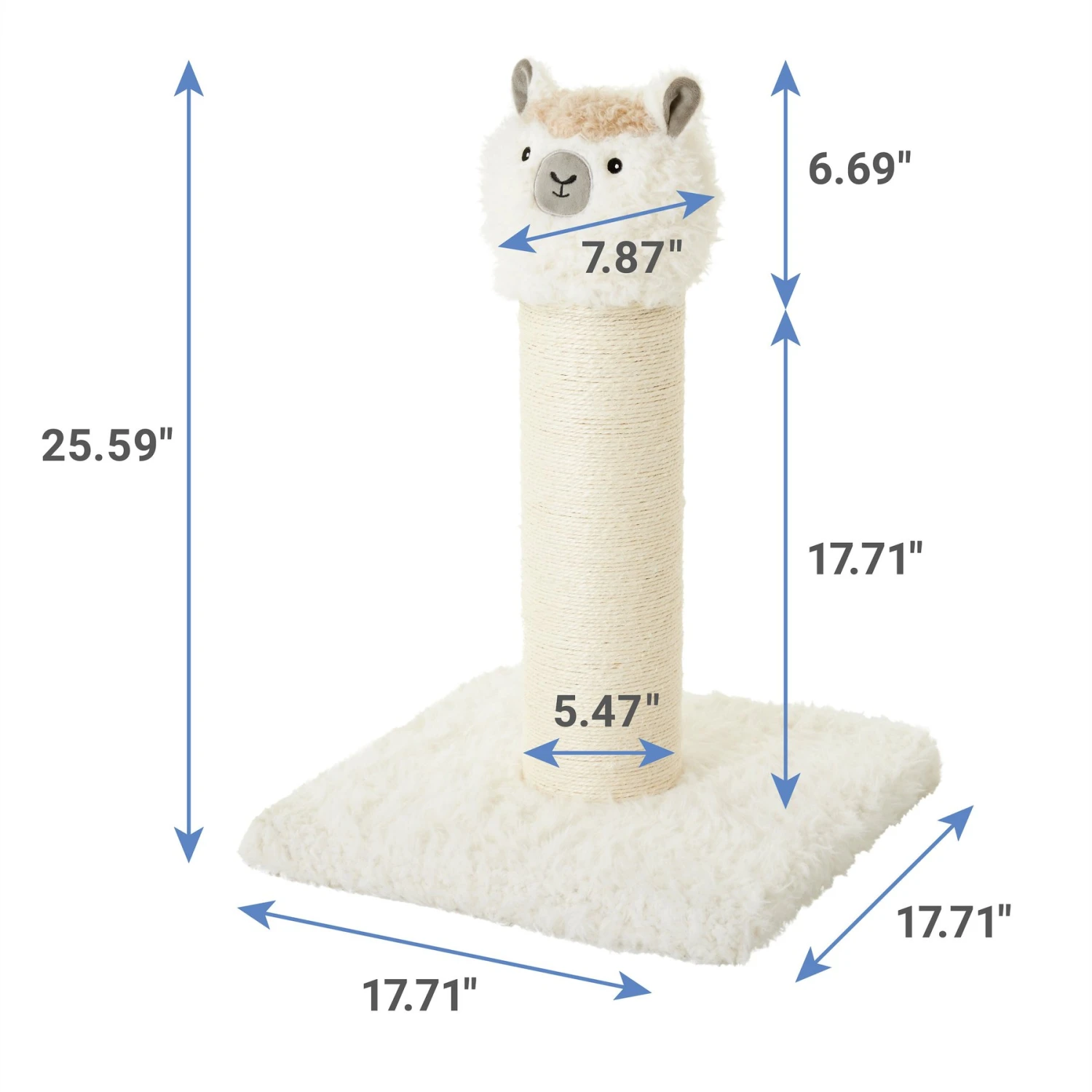 Frisco Animal Series Cat Scratching Post, Llama - Image 2
