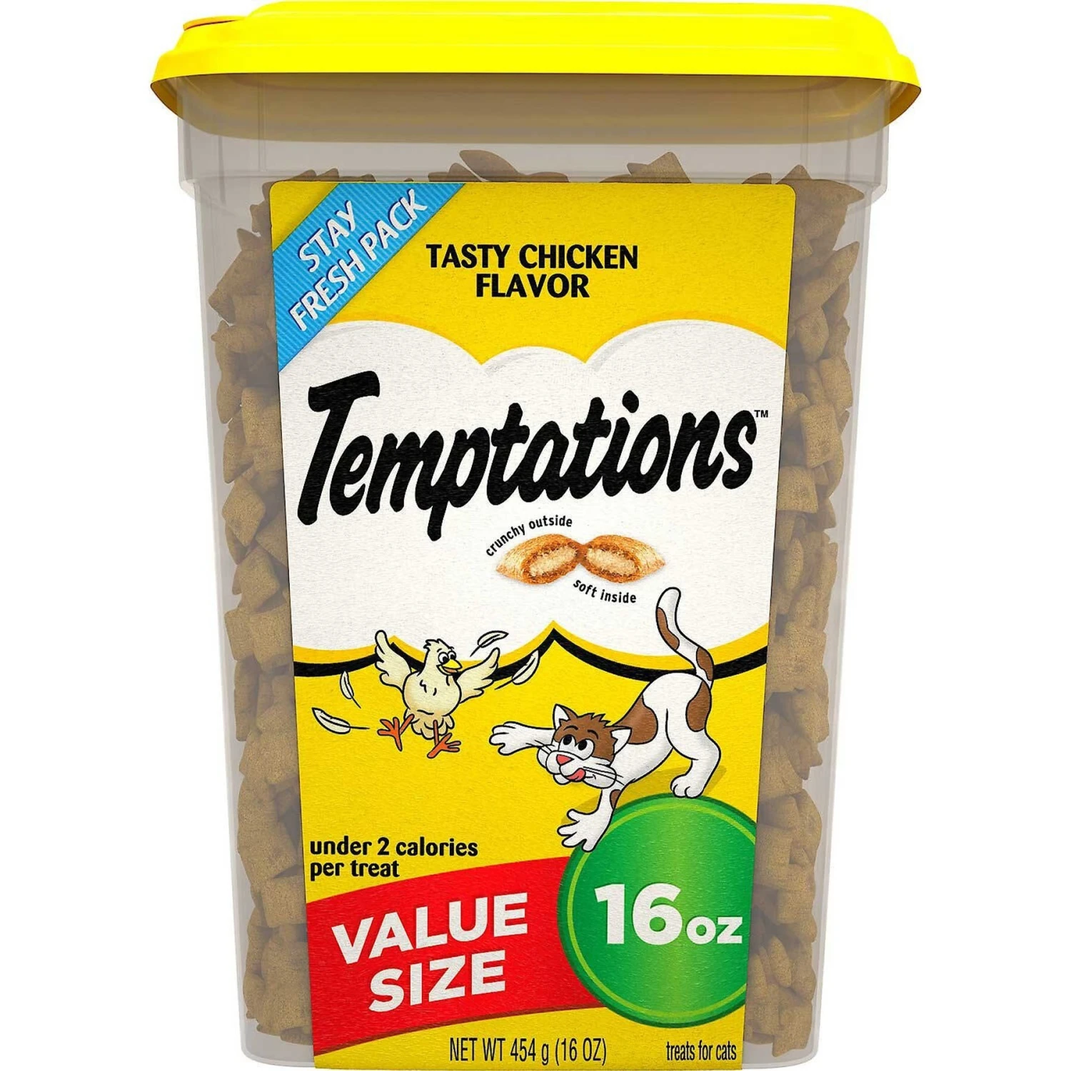 Temptations Classic Tasty Chicken Flavor Soft & Crunchy Cat Treats & Frisco Butterfly Cat Tracks Cat Toy - Image 2