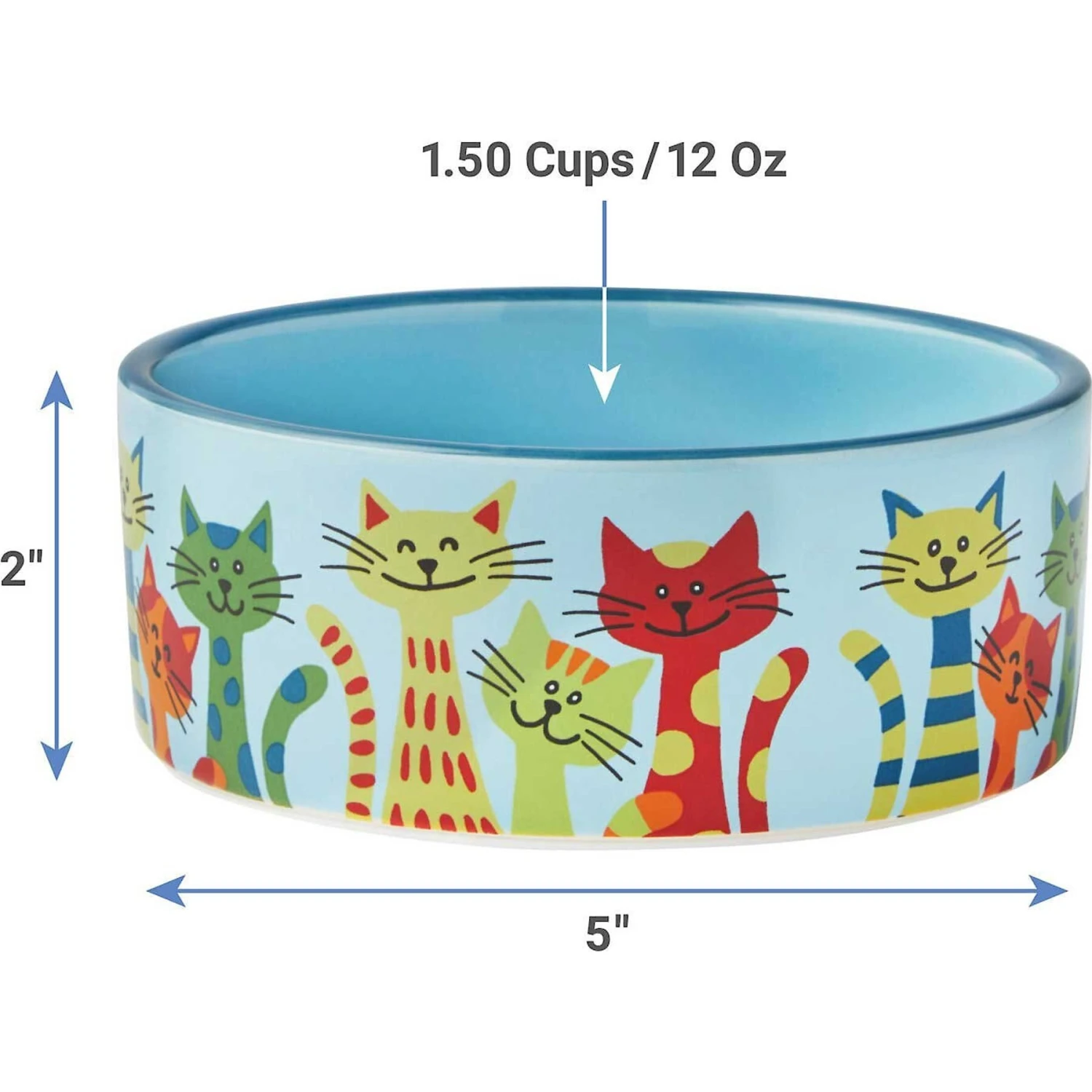 Frisco New York Non-skid Ceramic Cat Dish & Frisco New York Non-skid Ceramic Cat Bowl - Image 8