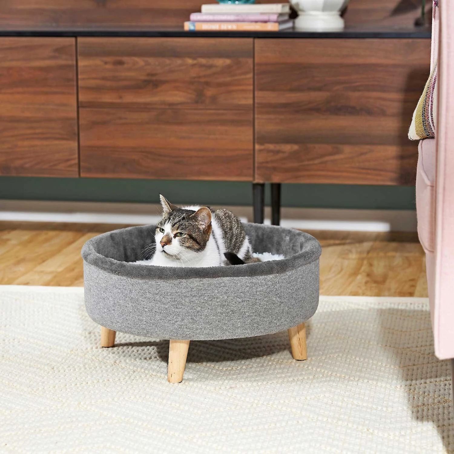 Frisco Modern Round Elevated Cat Bed & Frisco Modern Tunnel Elevated Cat Bed - Image 5