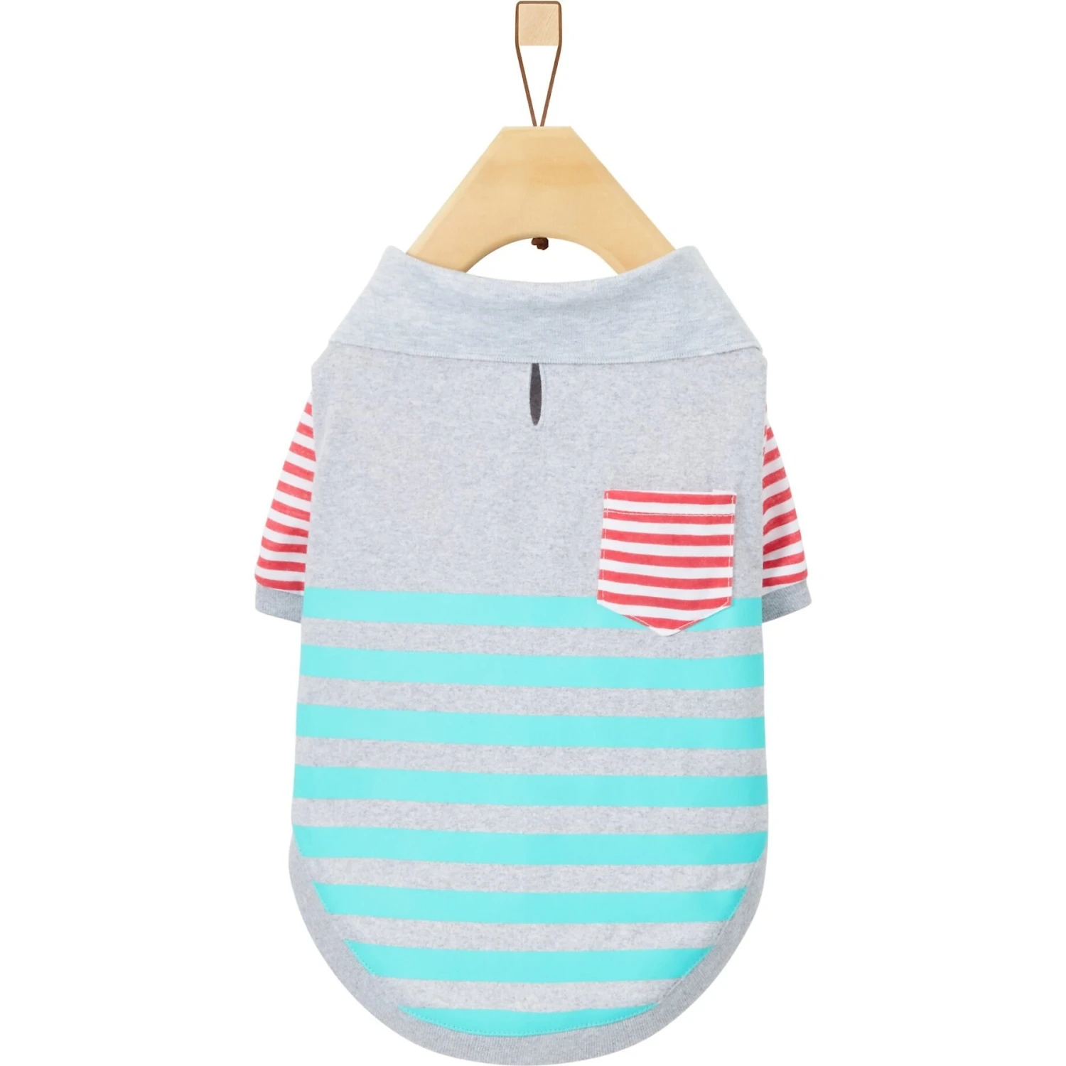 Frisco Striped Polo Dog & Cat Shirt - Image 4
