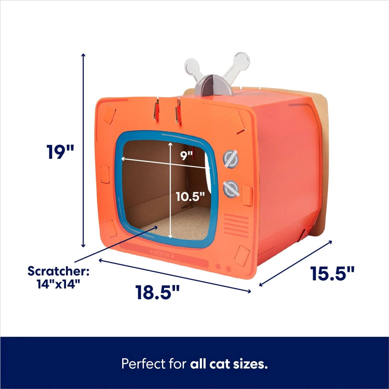 Frisco TV Set Cardboard Cat House - Image 2