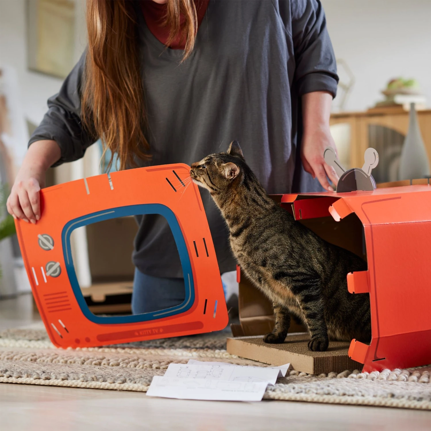 Frisco TV Set Cardboard Cat House - Image 4