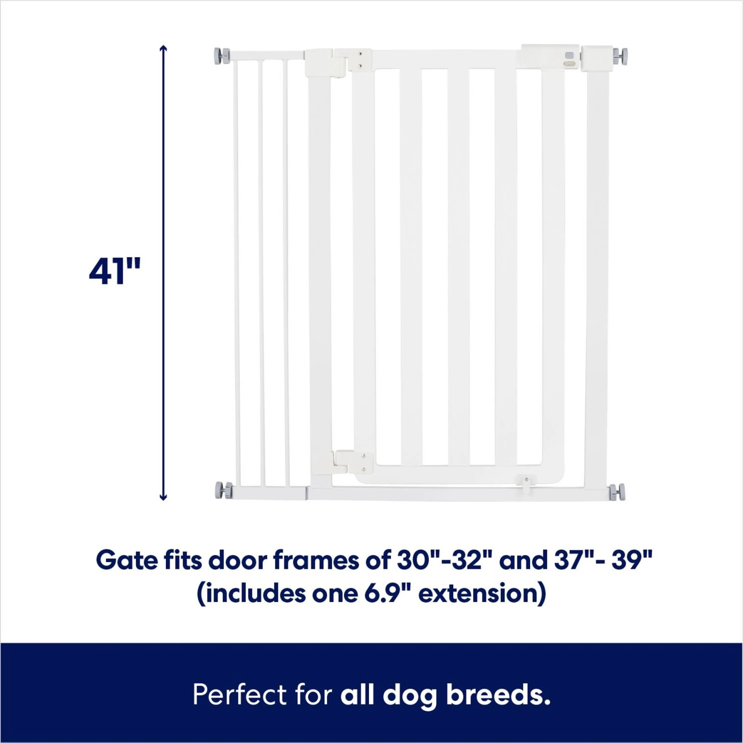 Frisco Wood & Metal Extra Tall Auto-close Dog Gate - Image 2