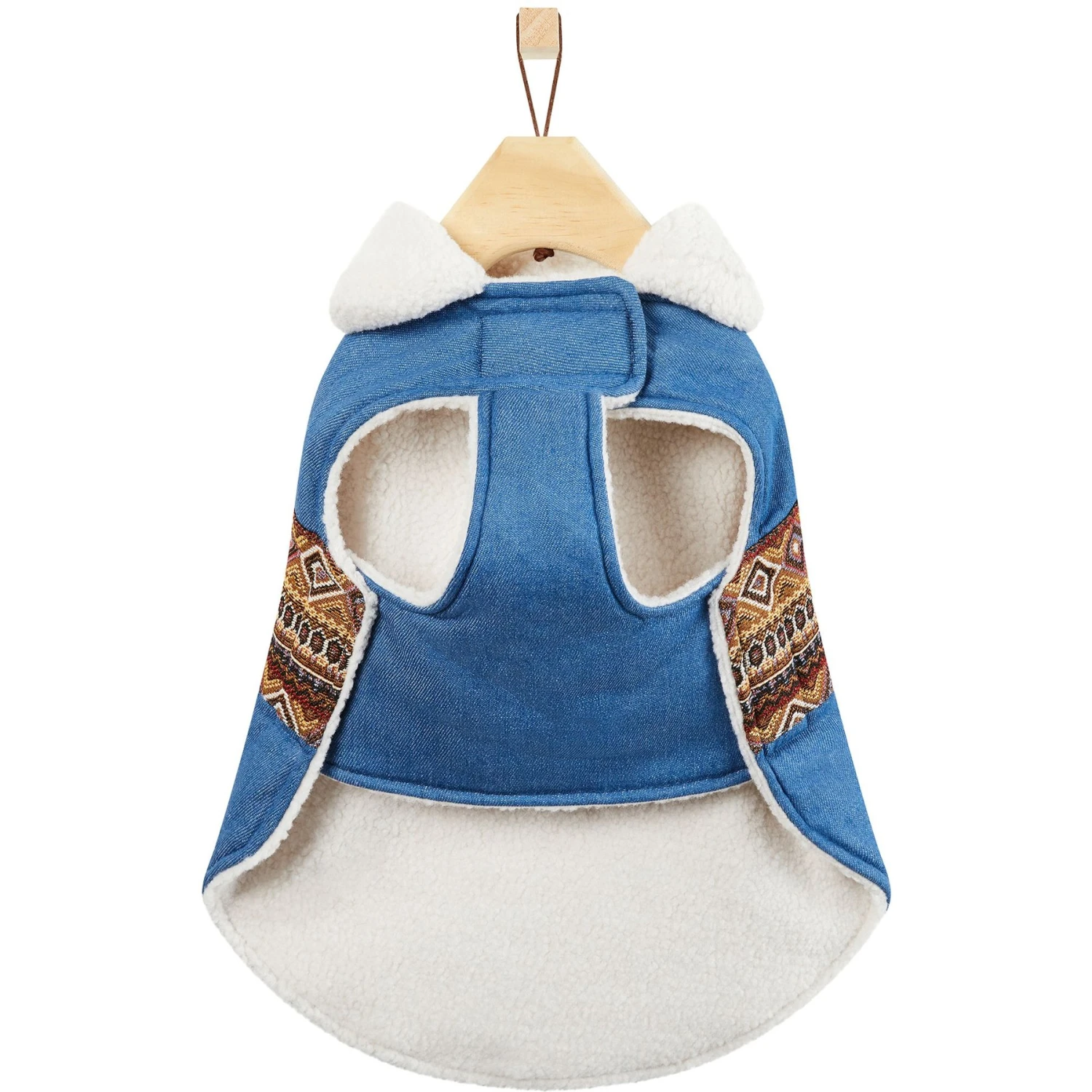 Frisco Mid-Heavyweight Western Fleece Lined Faux Zipper Dog & Cat Coat - Image 5