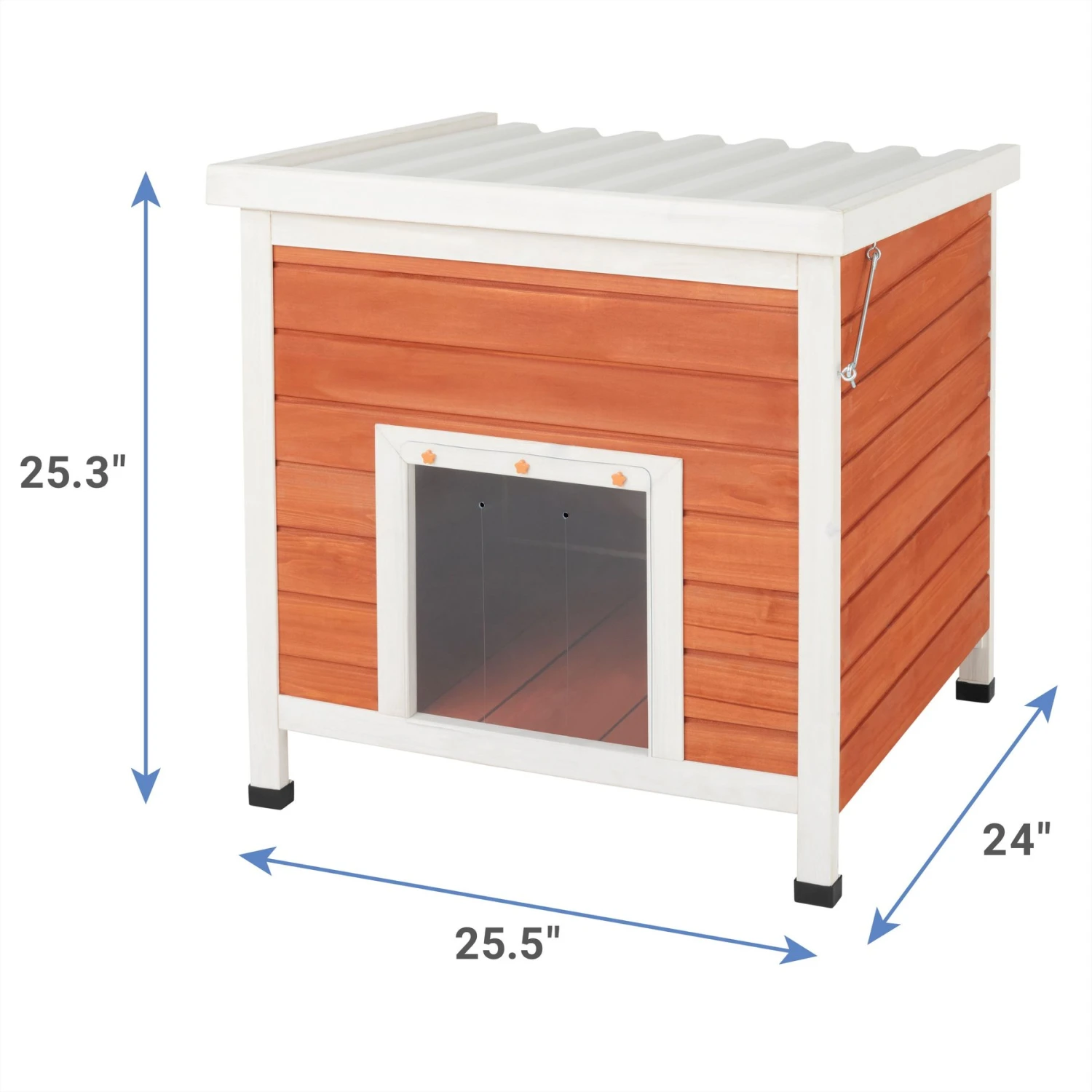 Frisco Outdoor Wooden Cat House With Retractable Roof - Image 2