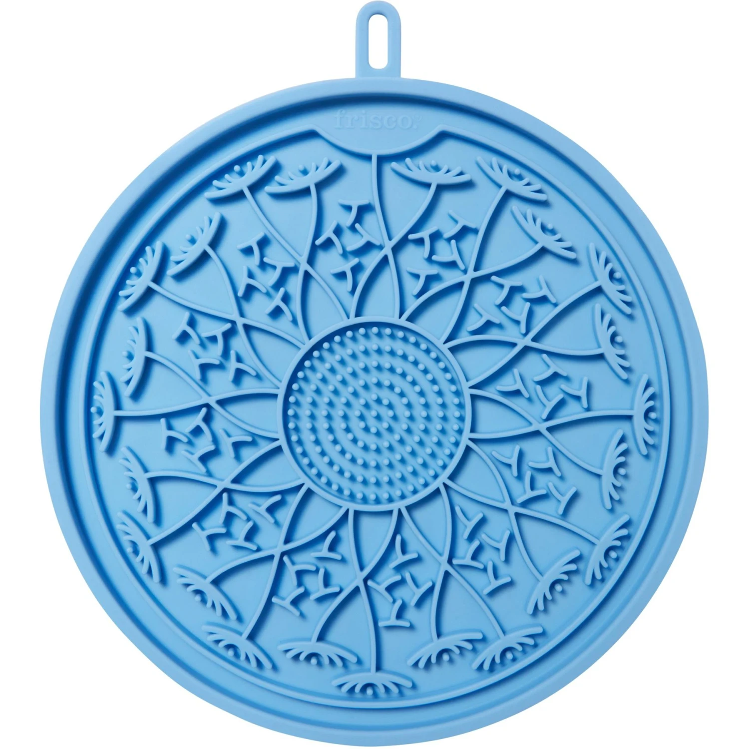 Frisco Non-skid Flower Silicone Dog & Cat Lick Mat, Blue