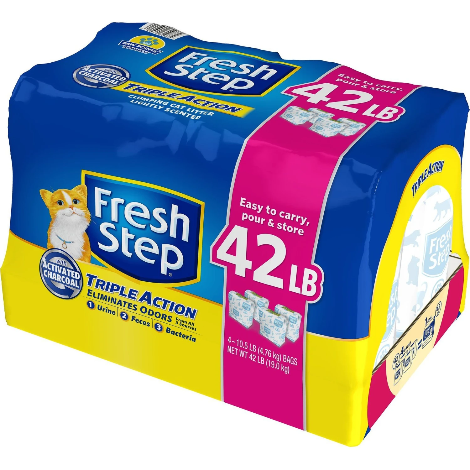 Fresh Step Triple Action Scented Clumping Clay Cat Litter + 2 Items - Image 2