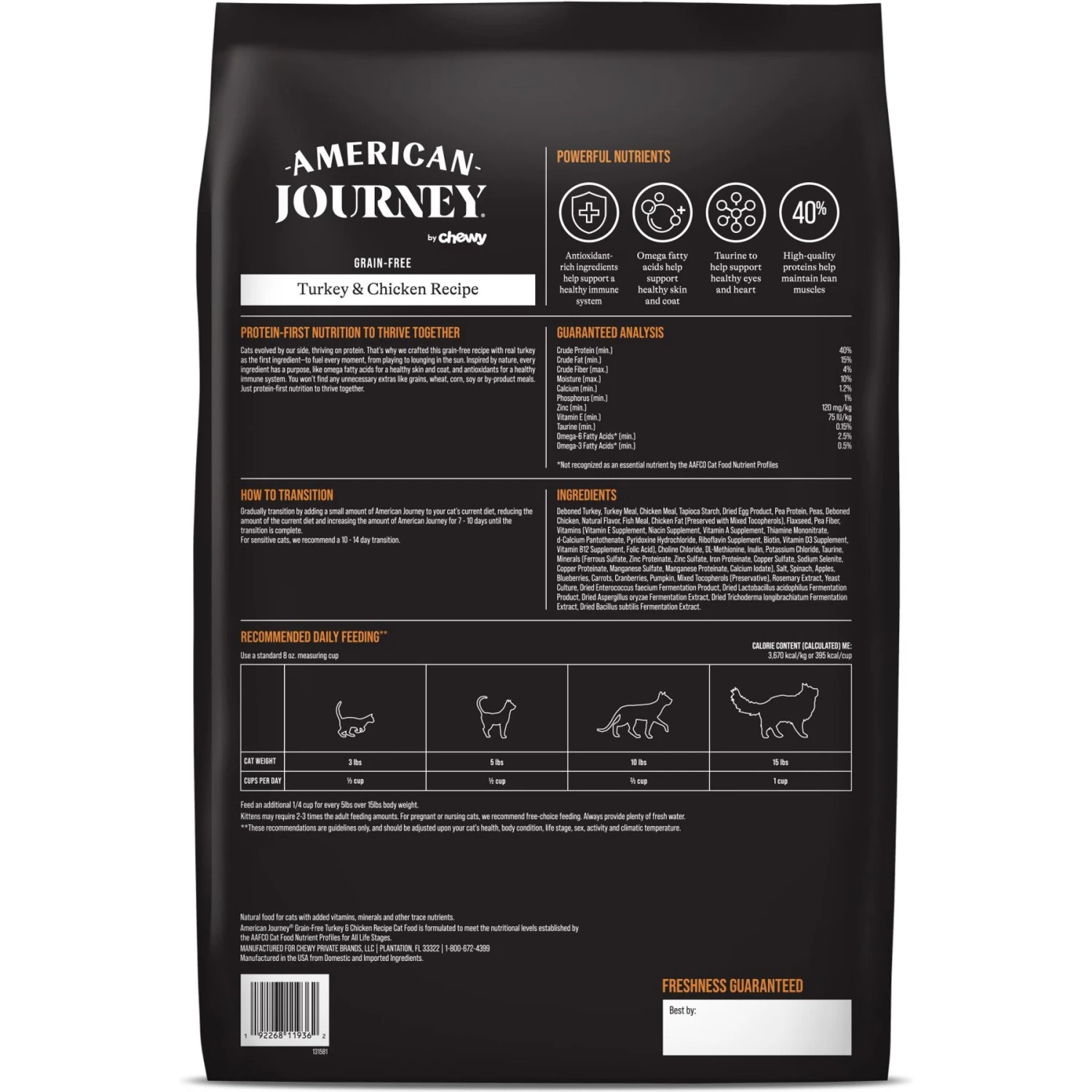 American Journey Turkey & Chicken Recipe Grain-Free Dry Cat Food + 4 Items - Image 3