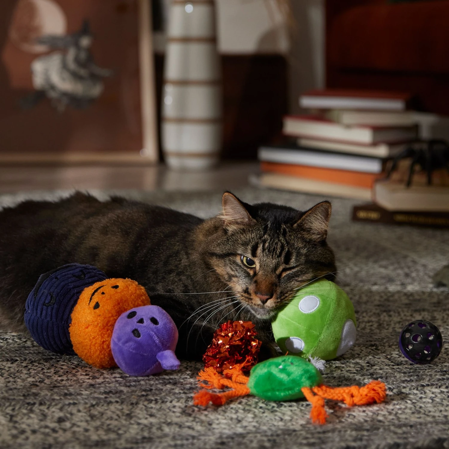 Frisco Halloween Mystical Variety Pack Plush & Balls Cat Toy With Catnip - Image 3