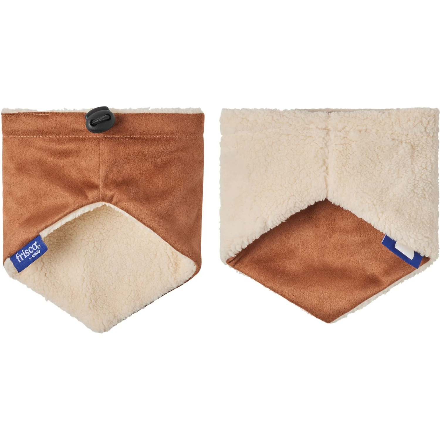 Frisco Reversible Cozy Knit Faux Fur Dog & Cat Pullover Bandana - Image 4