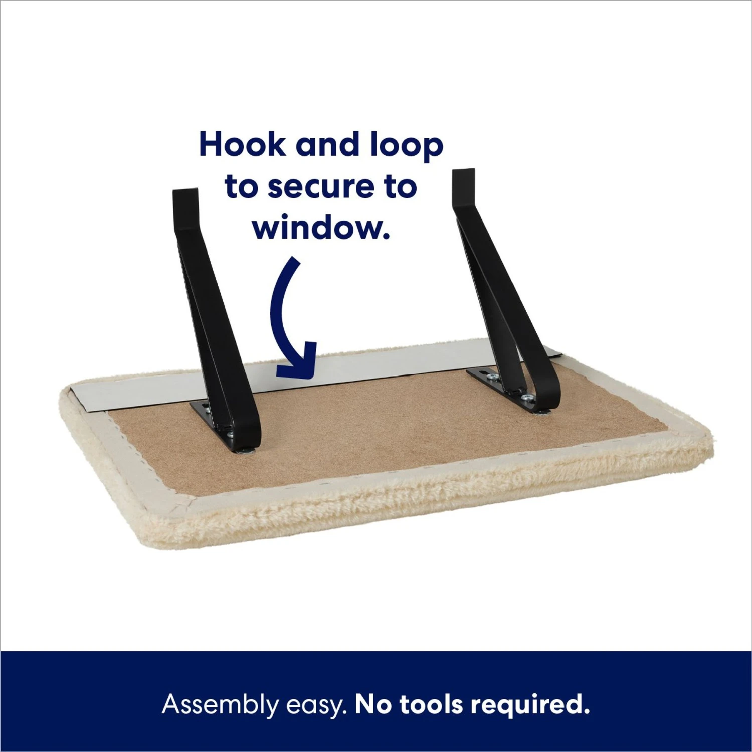 Frisco Plush Cat Window Perch With Removeable Bolster - Image 5