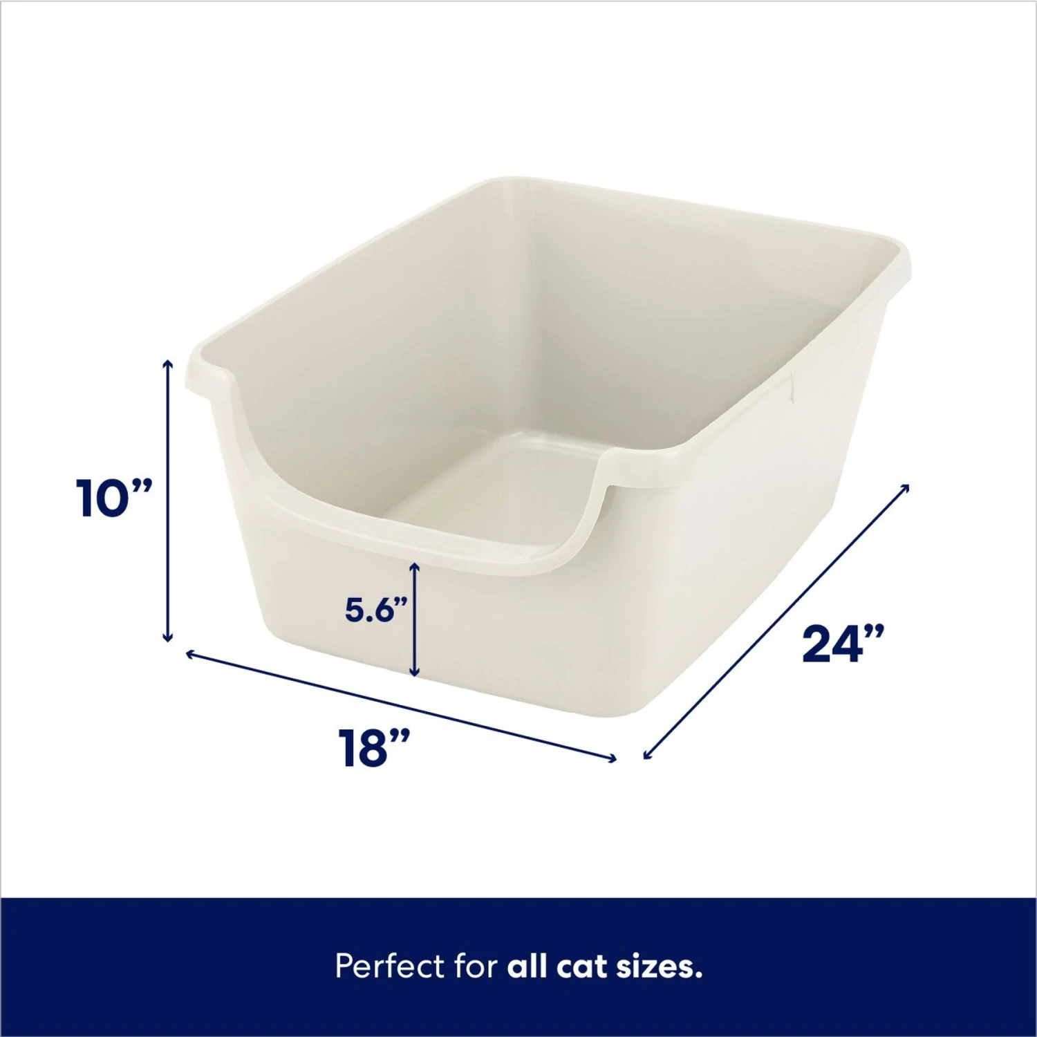 Frisco High Sided Cat Litter Box, Extra Large & Frisco Rectangular Cat Litter Mat - Image 3