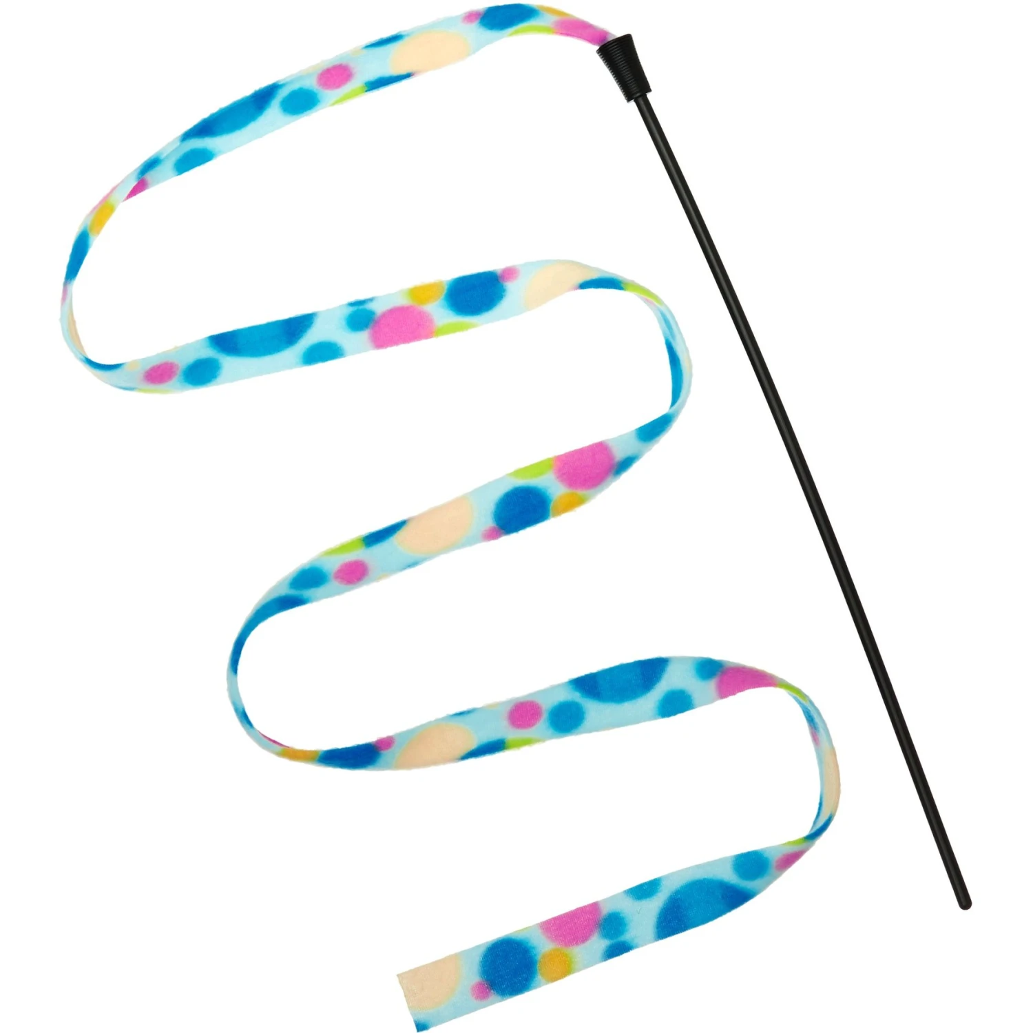 Frisco Fabric Teaser Wand Cat Toy & Frisco Bird With Feathers Teaser Wand Cat Toy With Catnip - Image 2