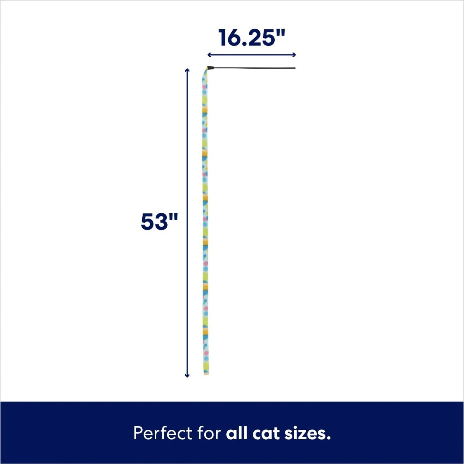 Frisco Fabric Teaser Wand Cat Toy & Frisco Bird With Feathers Teaser Wand Cat Toy With Catnip - Image 3