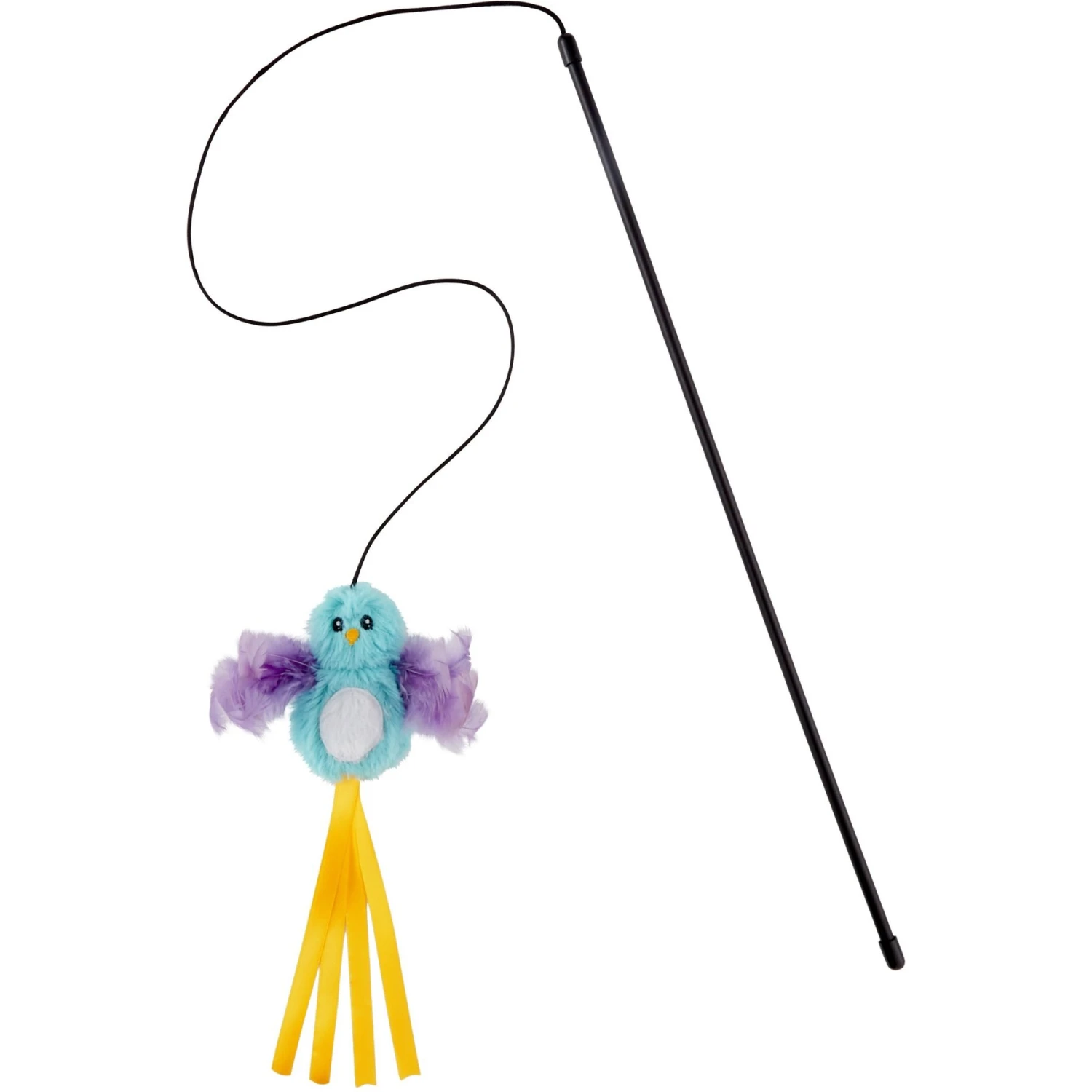 Frisco Colorful Springs Cat Toy & Frisco Bird With Feathers Teaser Wand Cat Toy With Catnip - Image 6